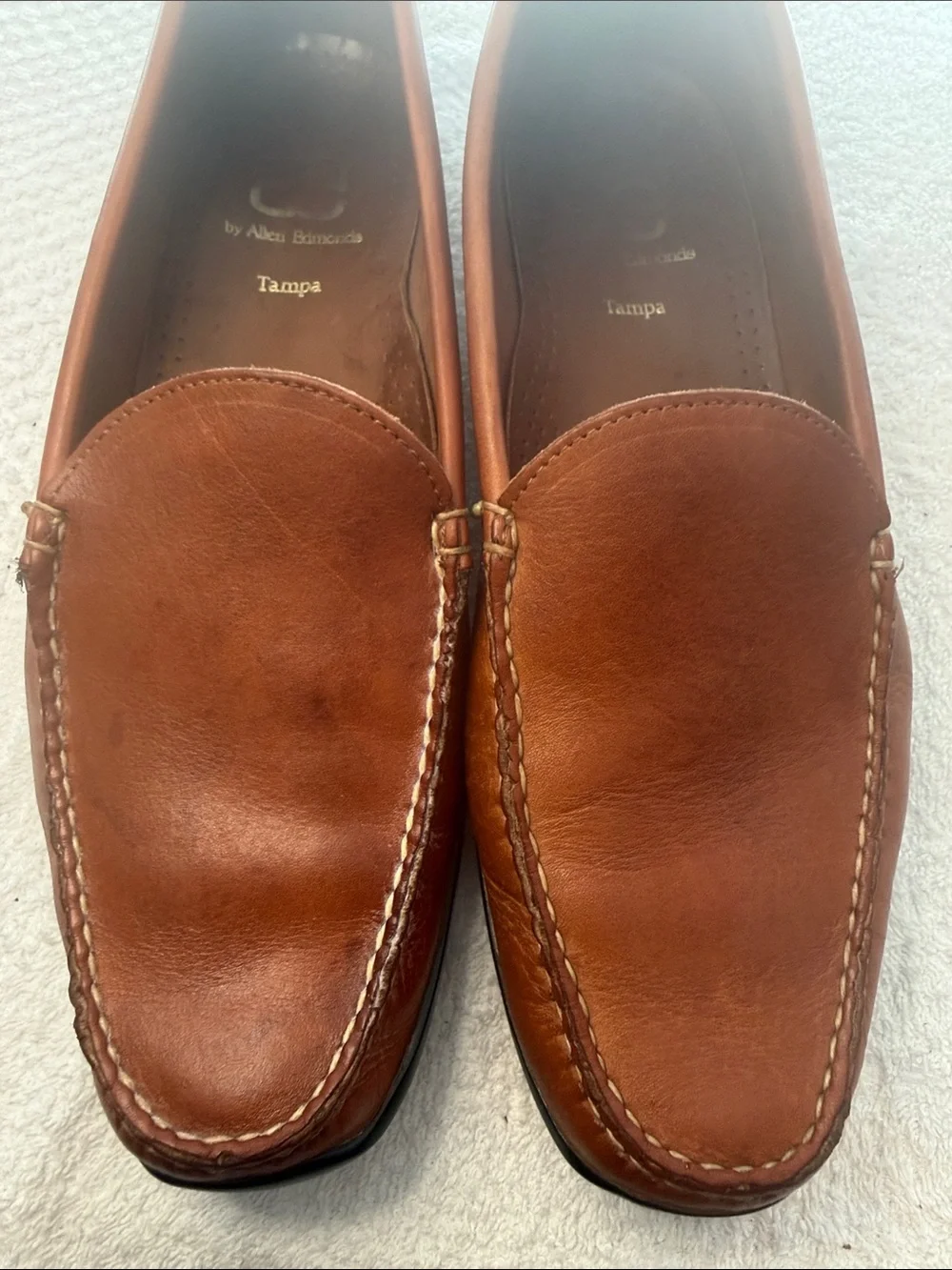 Allen Edmonds Tan Leather Slip-On Loafers